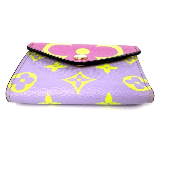 Louis Vuitton Zoe Giant Monogram Lilac Multicolor Flap Compact Wallet - Picture 5 of 16